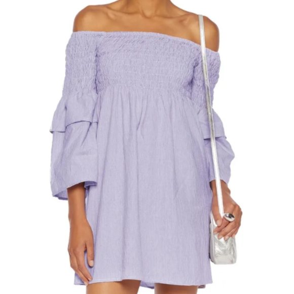 Walter Baker Dresses & Skirts - Walter Baker 〰️ Lilac Aaron Off-The-Shoulder Dress